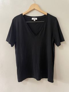COS Black V-neck Shirt