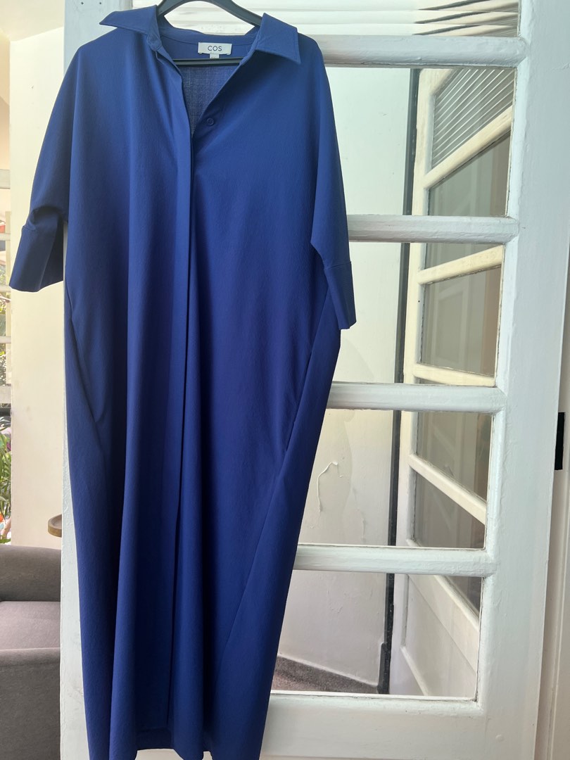 Cos blue discount shirt dress