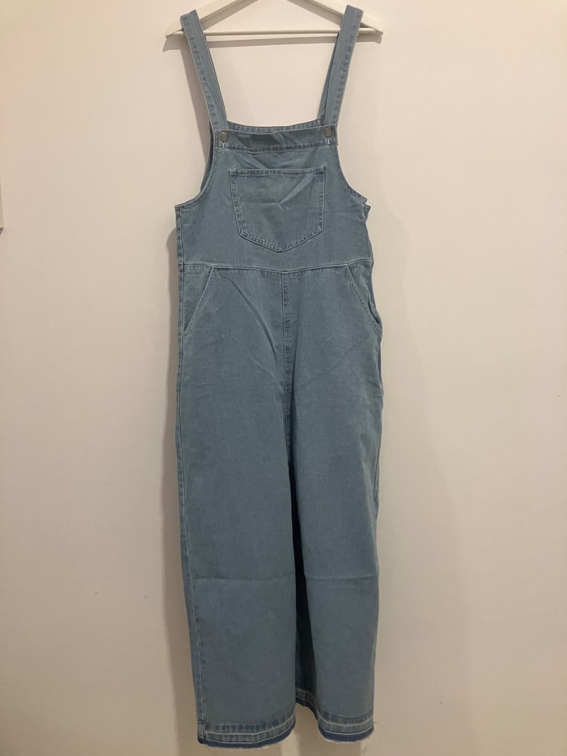 Denim Skirt Jumpsuit, Women's Fashion, Dresses & Sets, Jumpsuits on