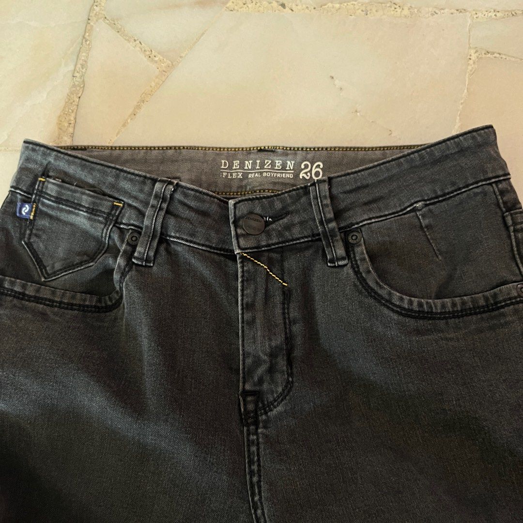 Denizen Dark Grey Denim Boyfriend Jeans Women s Fashion Bottoms