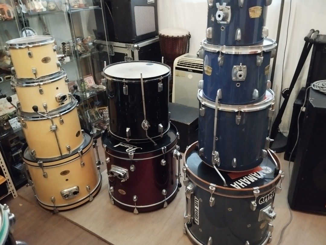 Drum set(shell) without cymbals, Hobbies & Toys, Music & Media, Musical Instruments on Carousell