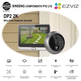 EZVIZ DP2 Upgraded Wire-Free Peephole Doorbell