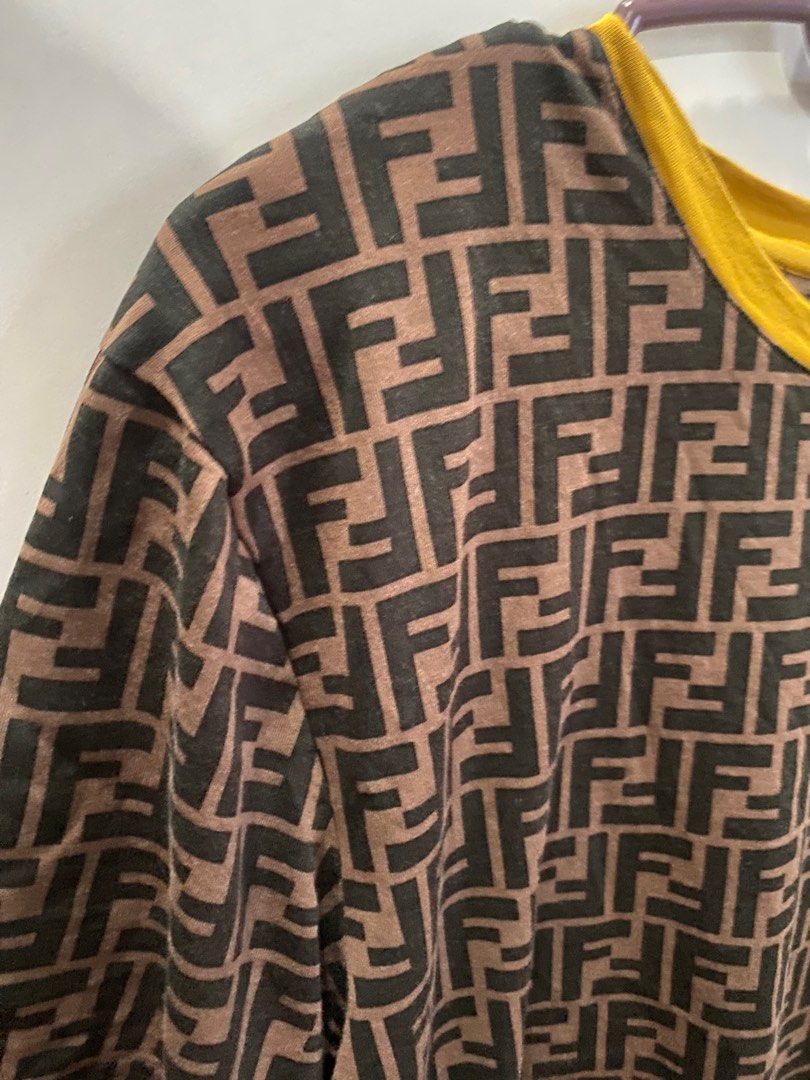 Authentic from pavilion Fendi brown cotton Tee