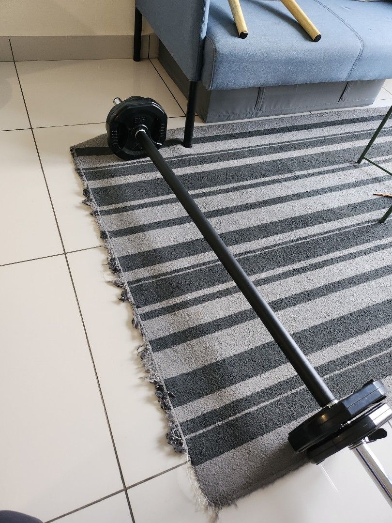 Fitness shop concept barbell