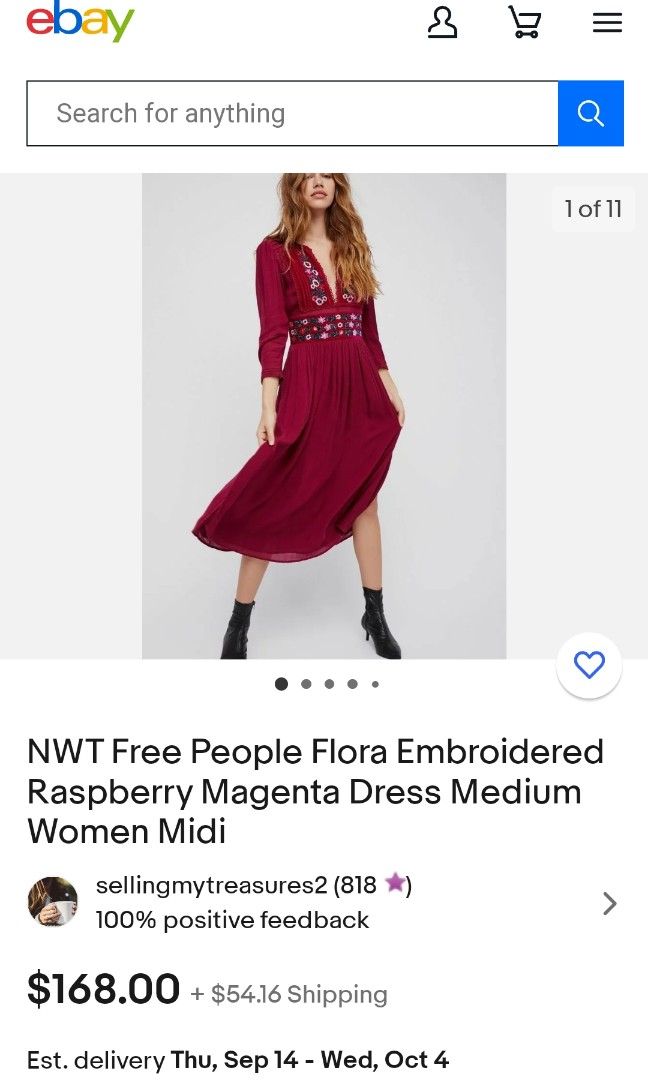 Free people sales flora midi dress