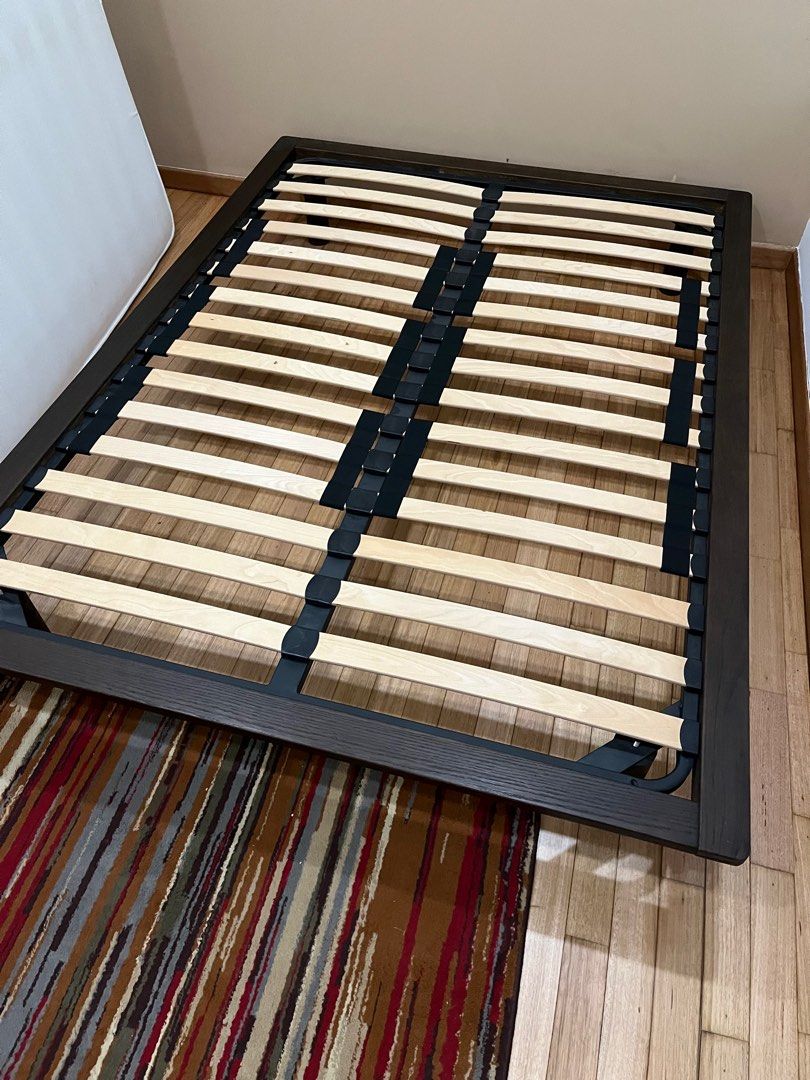 FREE wooden bed base and mattress (collect 8th august), Furniture