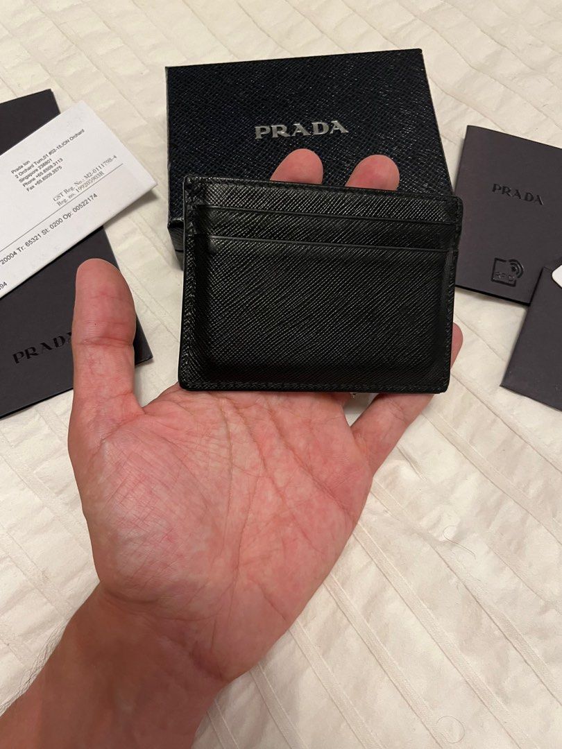 Buy [Used] Prada SAFFIANO METAL Card Case Business Card Holder Card  Case/Notebook Cover 1MC122 Black SAFFIANO METAL Accessories 1MC122 from  Japan - Buy authentic Plus exclusive items from Japan