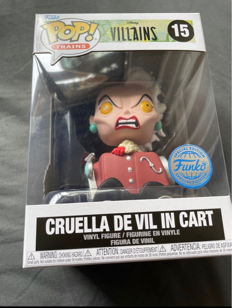 Funko Pop Cruella De Vil in Cart, Hobbies & Toys, Toys & Games on Carousell