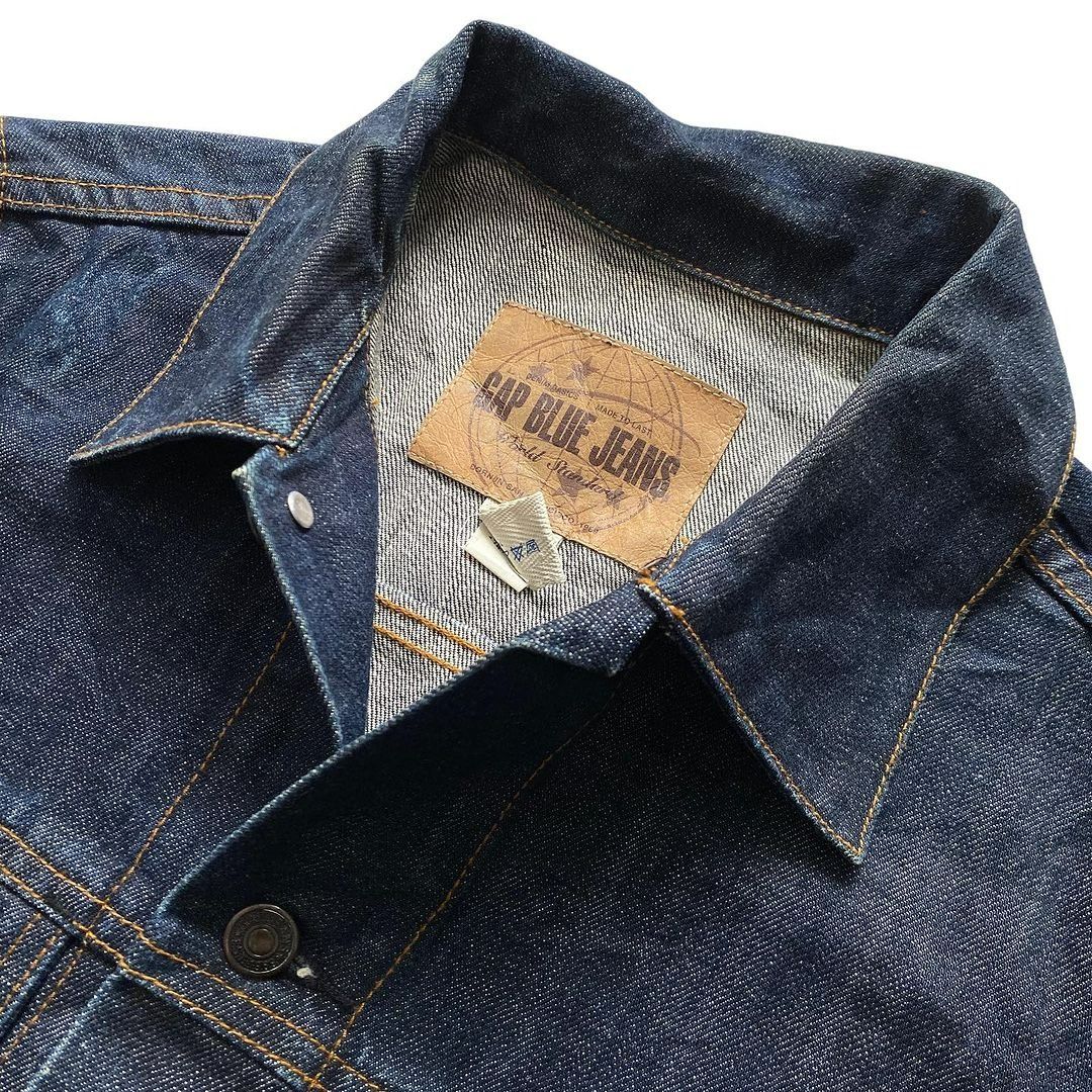 GAP Denim Slim Fit Cropped Dark Indigo Blue Denim jacket (S)