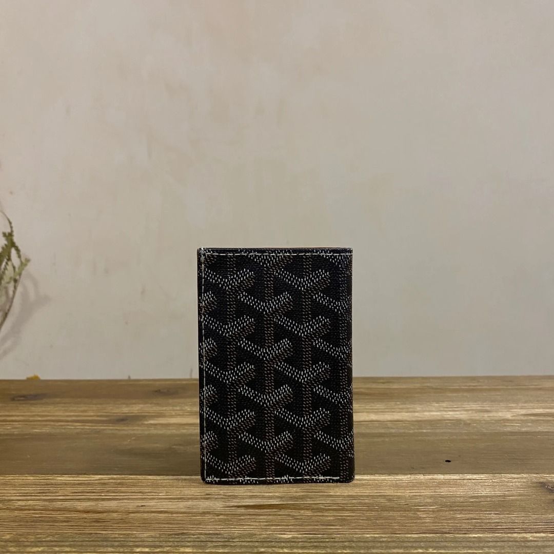 Goyard Cardholder (Black/Brown), Luxury, Bags & Wallets on Carousell