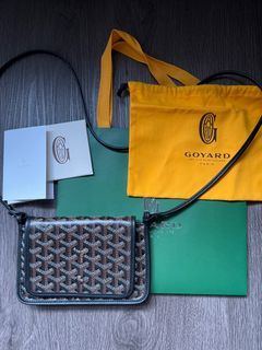 NWT Auth GOYARD Plumet Pocket Wallet Crossbody Pouch Pochette Bag