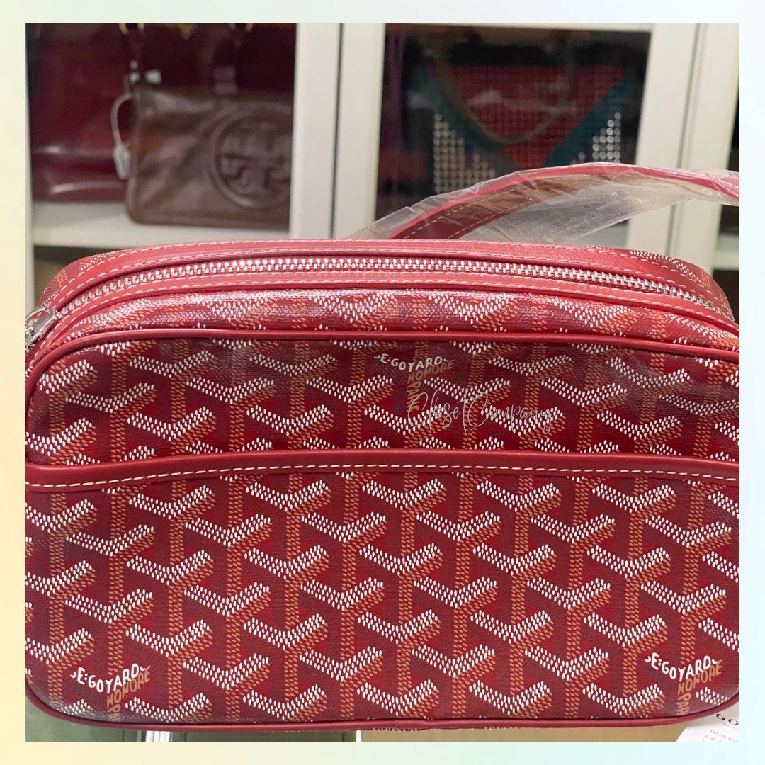 Goyard Sac Cap Vert PM Crossbody Bag Rouge (Red), Luxury, Bags