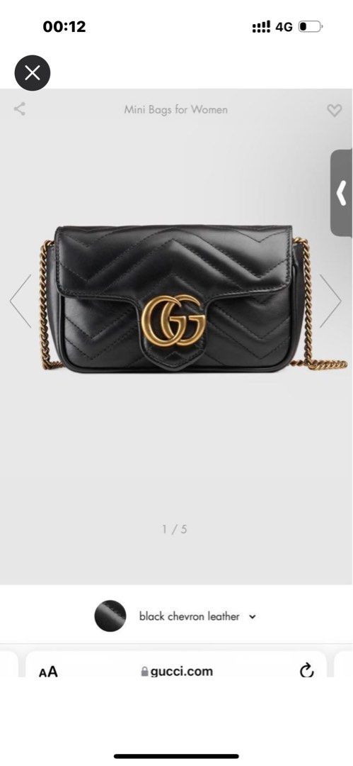 Gucci 手袋, 名牌, 手袋及銀包- Carousell