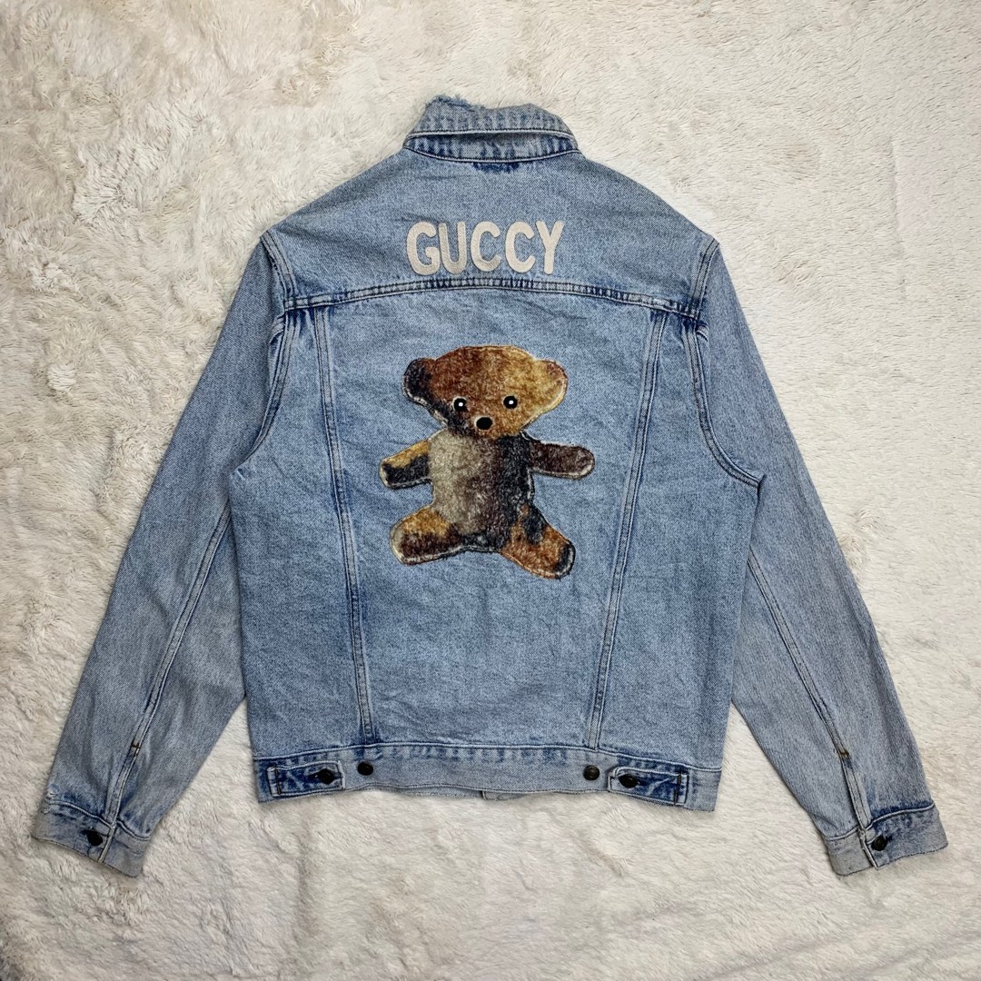 Gucci teddy sale denim jacket