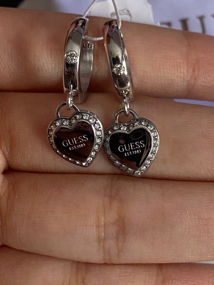 Guess dangle earrings deals