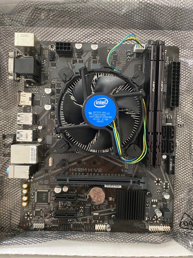 H410m motherboard + Intel i3 10th gen set on Carousell