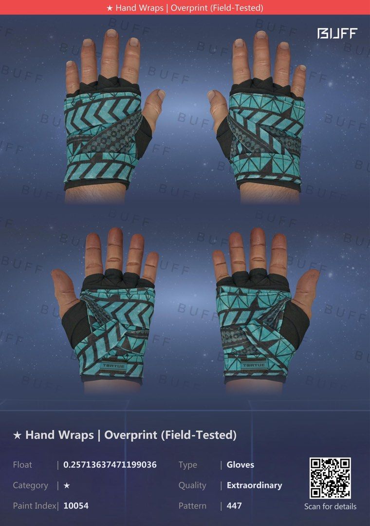 Handwraps Overprint [0.25FV] CSGO, Video Gaming, Gaming Accessories, In