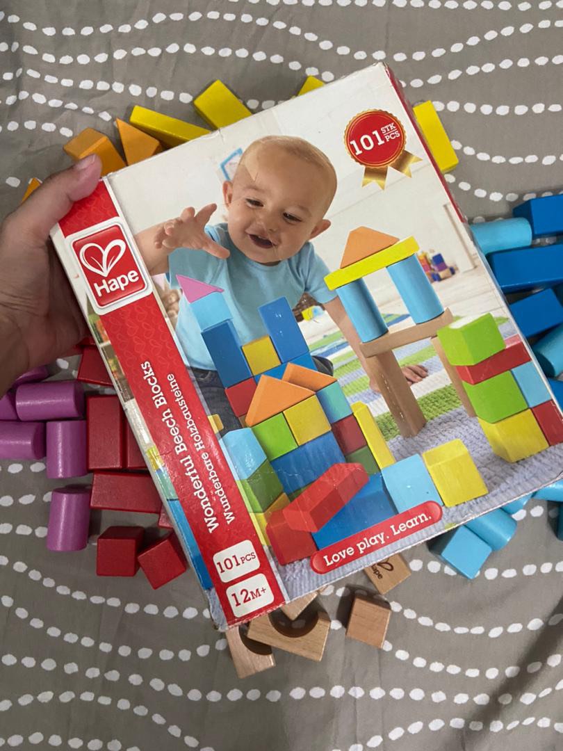 Hape wonderful beech cheap blocks