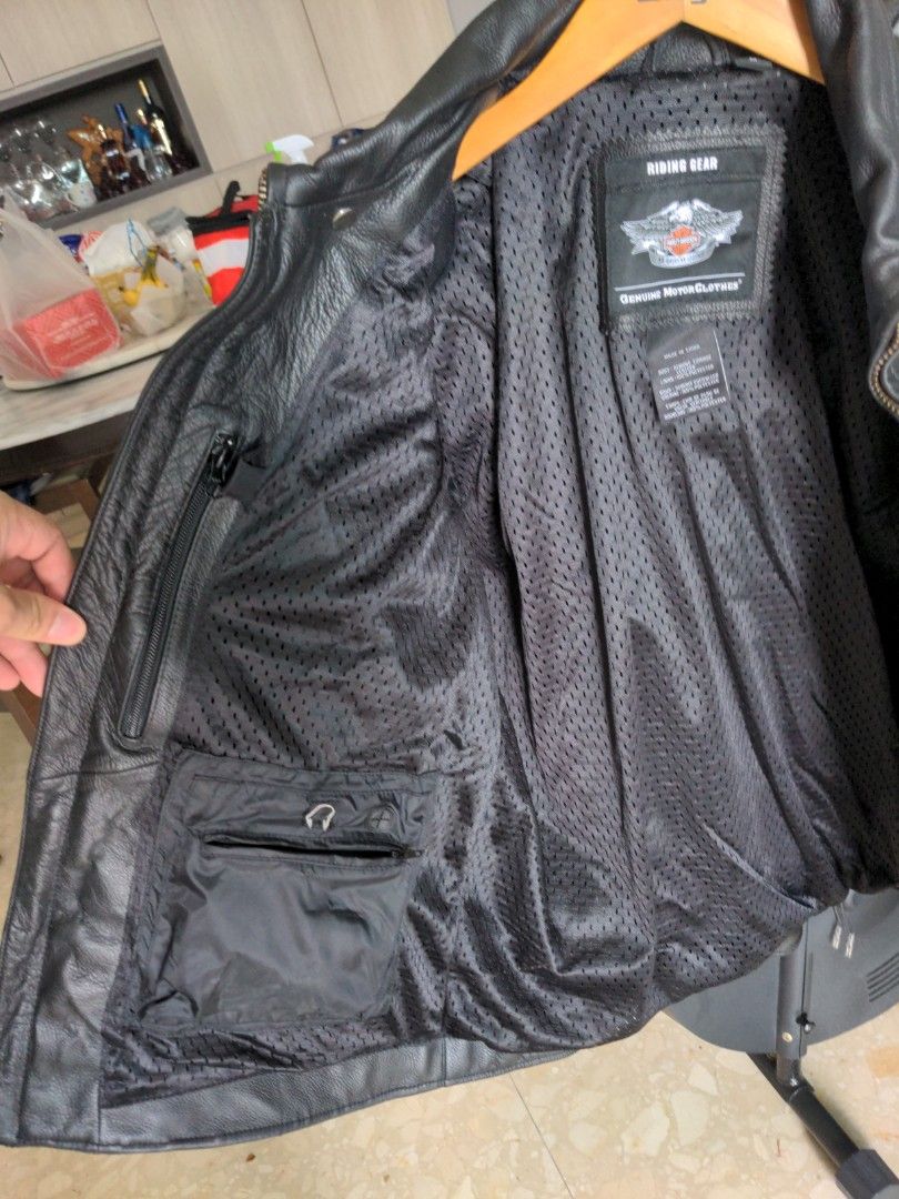 Gear leather jacket top