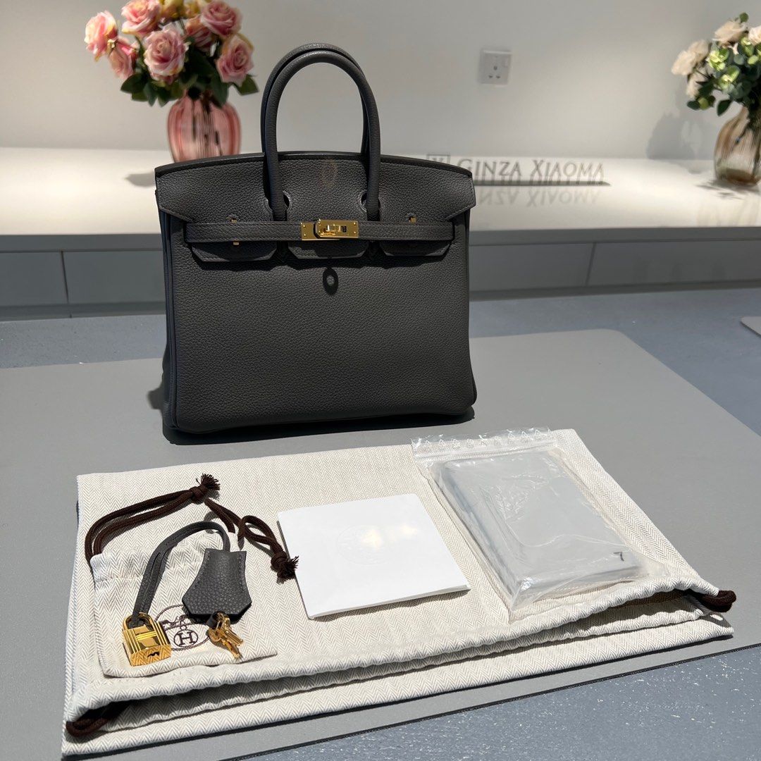 ❌SOLD❌ Brand New Hermes Birkin 25 Etain Togo GHW, Luxury, Bags & Wallets on  Carousell