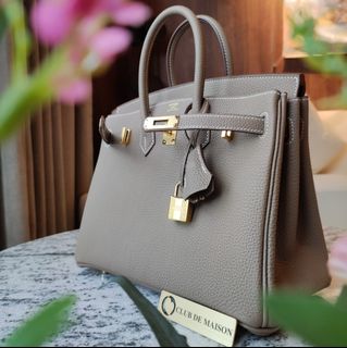 Hermes Birkin 40 Bag 8F Etain And CC37 Gold Togo GHW