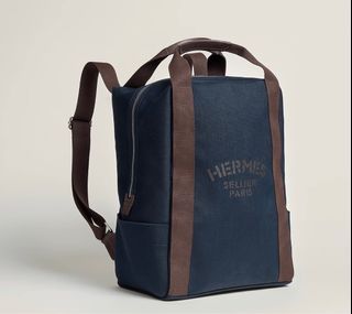 Hermes Hac a Dos PM Backpack Men's Bag Vert de Gris Togo Palladium