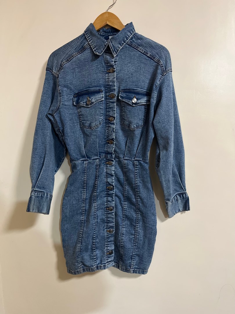 H&M Denim dress on Carousell