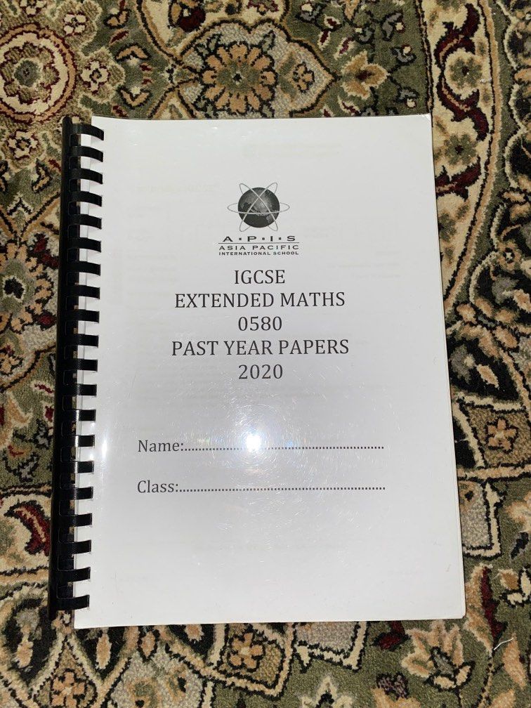 Igcse extended maths 0580 past year papers 2018 2020 hobbies