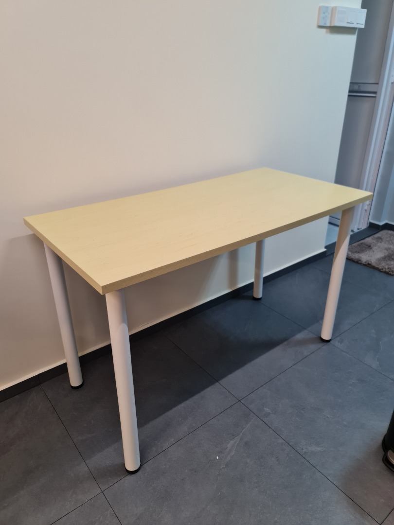 IKEA Beige Table, Furniture & Home Living, Furniture, Tables & Sets on