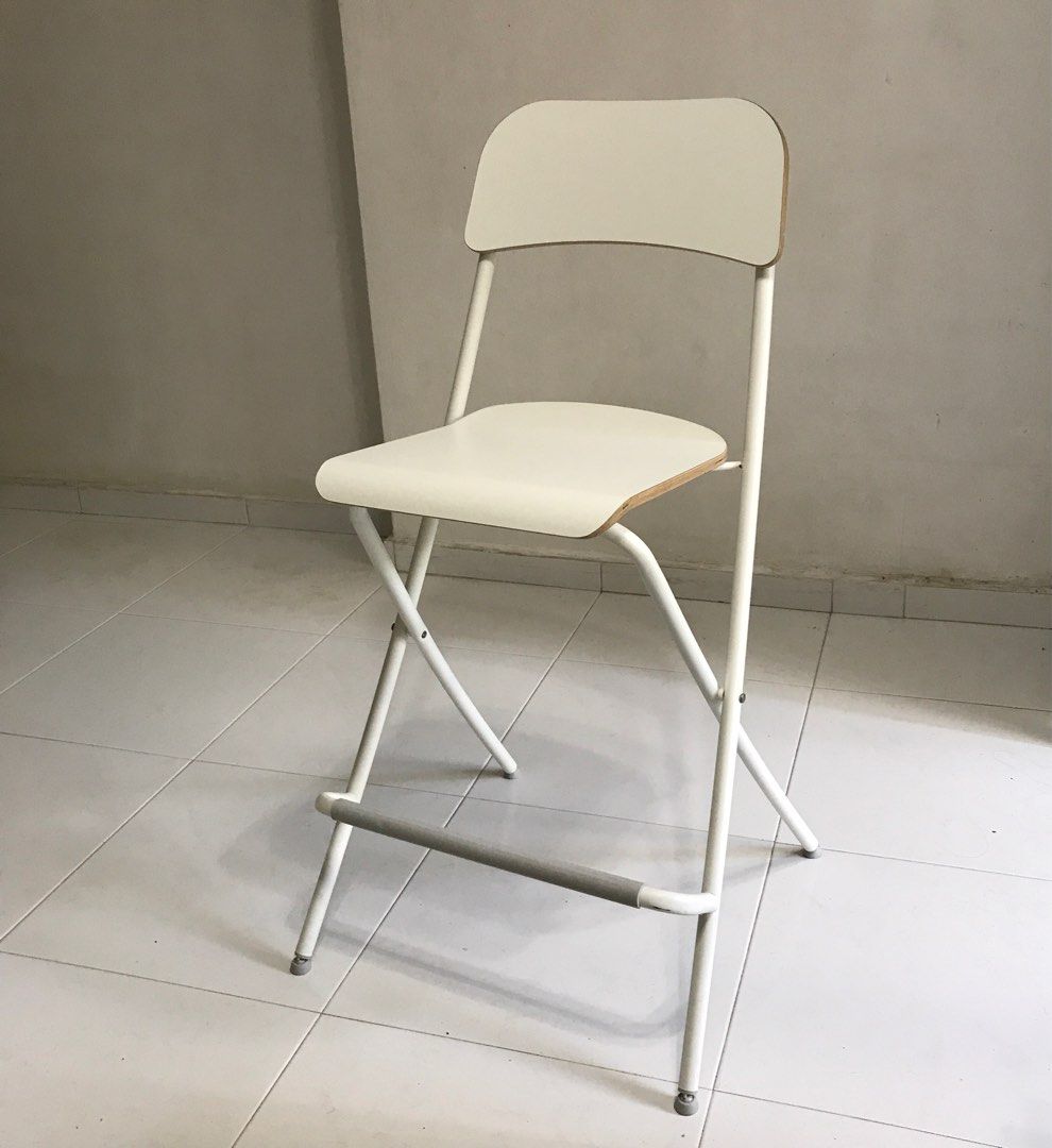 Ikea White Folding Bar Stool IKEA Franklin Bar Stool, Furniture