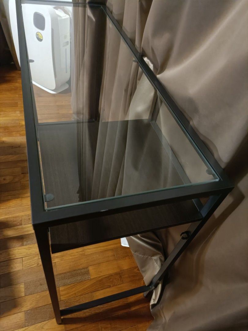 IKEA glass Study desk, Furniture & Home Living, Furniture, Other Home