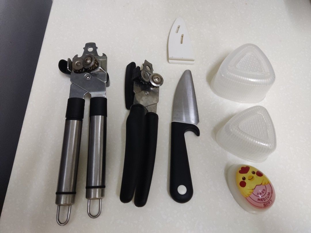 Small kitchen items Ikea mortar and pestle, can openers, small knife