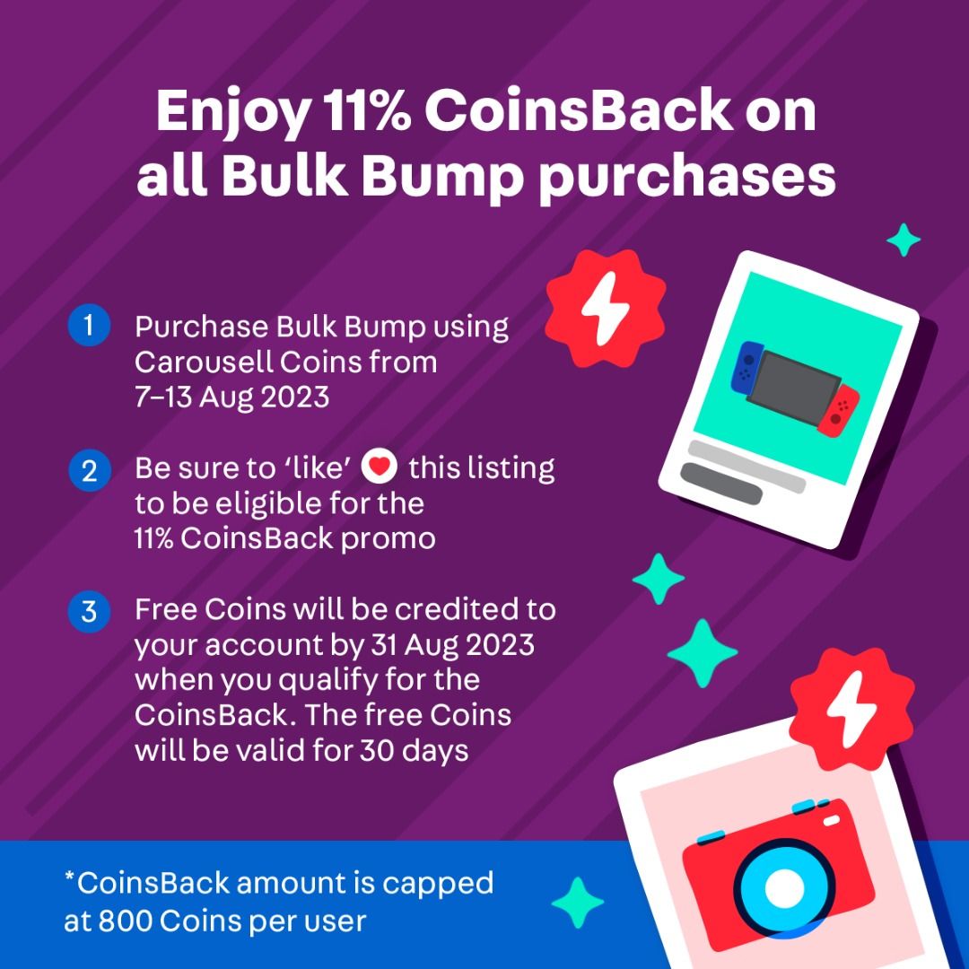 What is Bulk Bump? – Carousell Help Centre