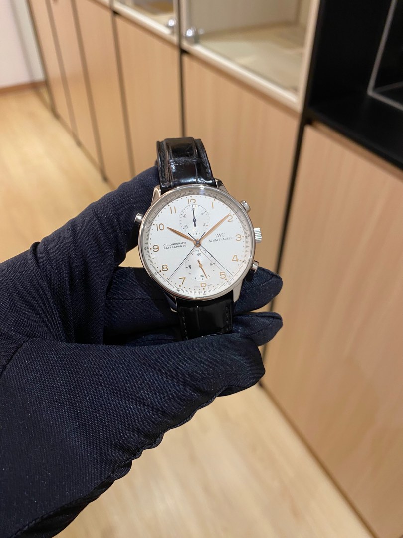 IWC iw3712 Portugese Rattrapante Chronograph 41mm split seconds
