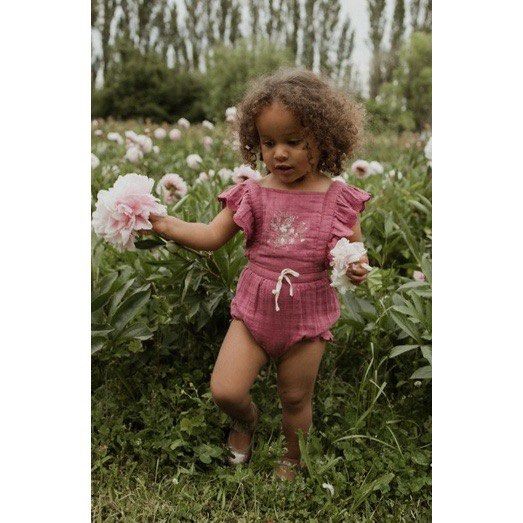 Purple romper baby girl 2025