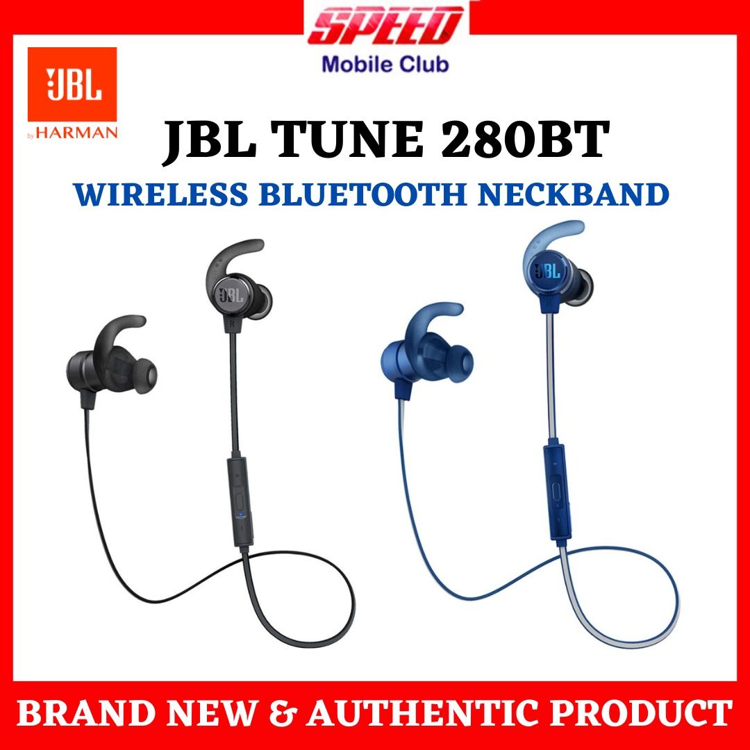 JBL T280BT Bluetooth Headphones Wireless Sport Earphone Sweatproof Headset In line Control Volume with Microphone Brand New With Warranty Door