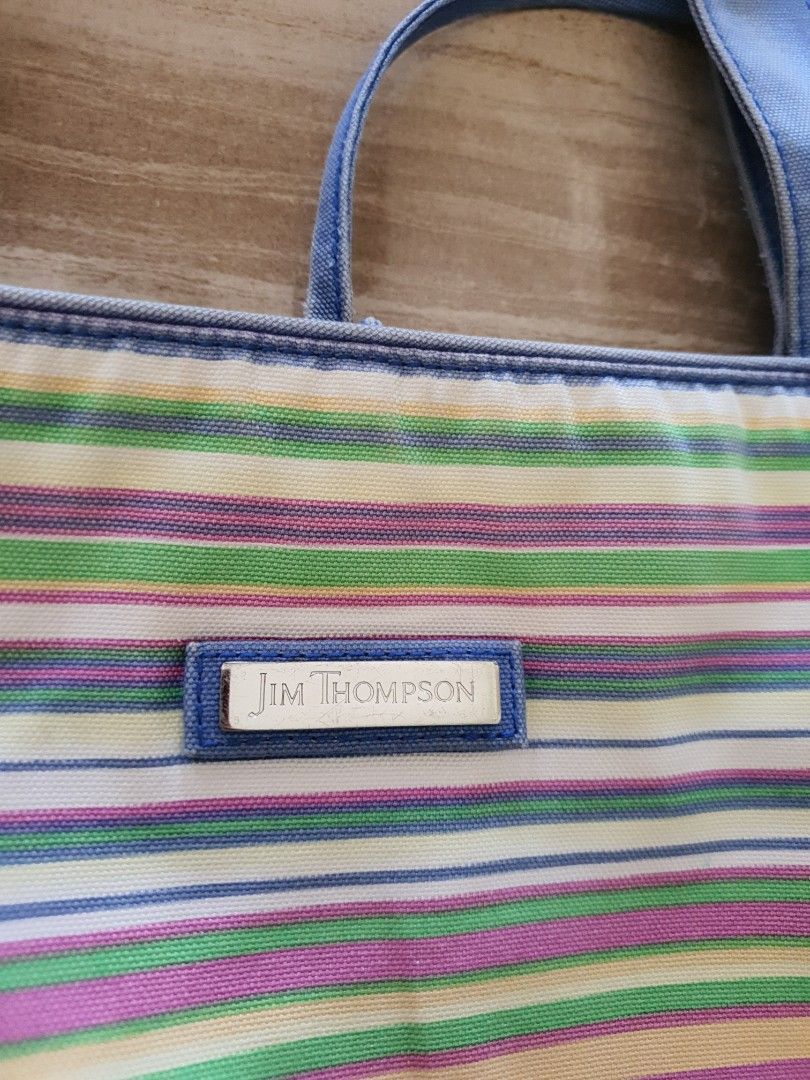 Jim Thompson Shoulder bag (Category: Tote Bags) located in Singapore. Submitted by climatecopmum (Listing ID 1247532308, Image 1). Description: Well used shoulder bag inside is very clean as it's used as bag for carrying baby products still in functional good condition.