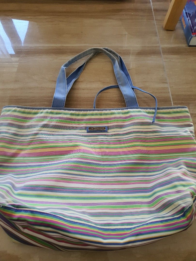 Jim Thompson Shoulder bag (Category: Tote Bags) located in Singapore. Submitted by climatecopmum (Listing ID 1247532308, Image 3). Description: Well used shoulder bag inside is very clean as it's used as bag for carrying baby products still in functional good condition.