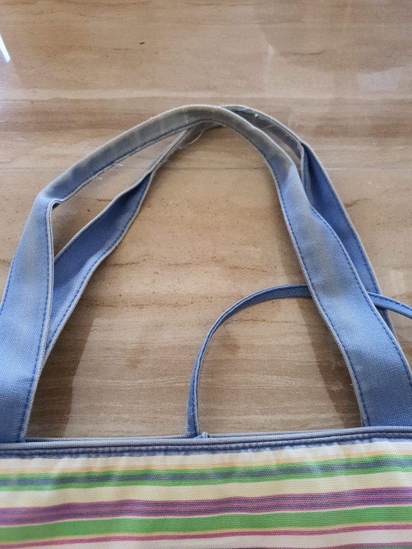 Jim Thompson Shoulder bag (Category: Tote Bags) located in Singapore. Submitted by climatecopmum (Listing ID 1247532308, Image 2). Description: Well used shoulder bag inside is very clean as it's used as bag for carrying baby products still in functional good condition.