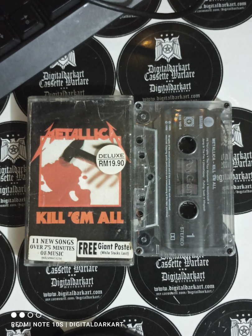Kill 'Em All by Metallica (Cassette, May-1989, Vertigo (Germany)) for