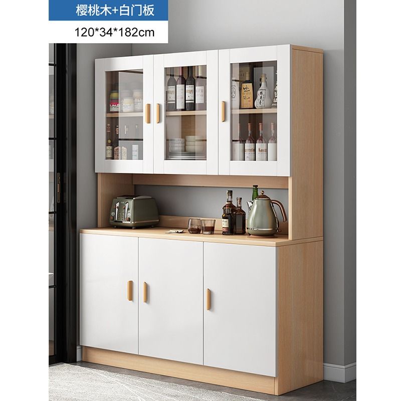 Kitchen shelf with cabinet door, floor multi-storey storage