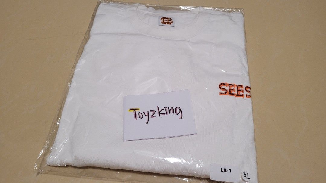 L8 SEE SEE SUPER BIG FLAT LS TEE seesee, 男裝, 上身及套裝, T-shirt