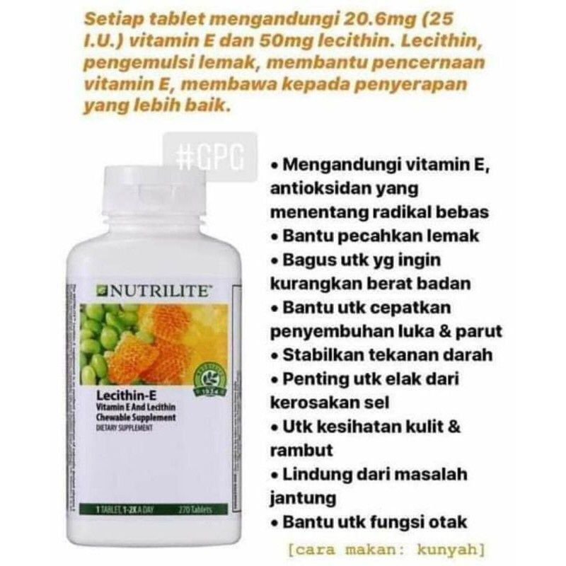 Lecithin e Amway nutrilite, Health & Nutrition, Health Supplements