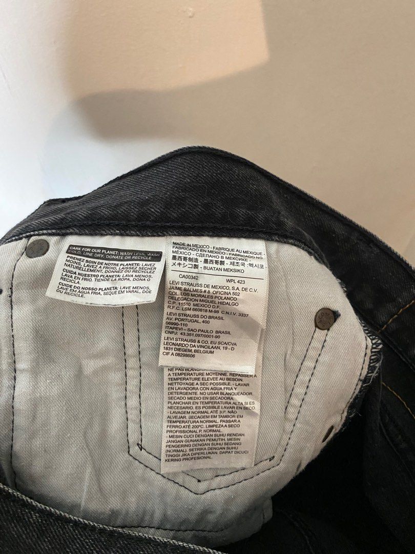 Levi'S 501Ct Black/Gray, Men'S Fashion, Bottoms, Jeans On Carousell