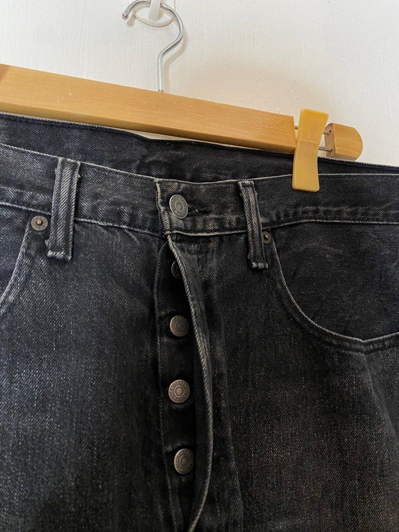Levi'S 501Ct Black/Gray, Men'S Fashion, Bottoms, Jeans On Carousell
