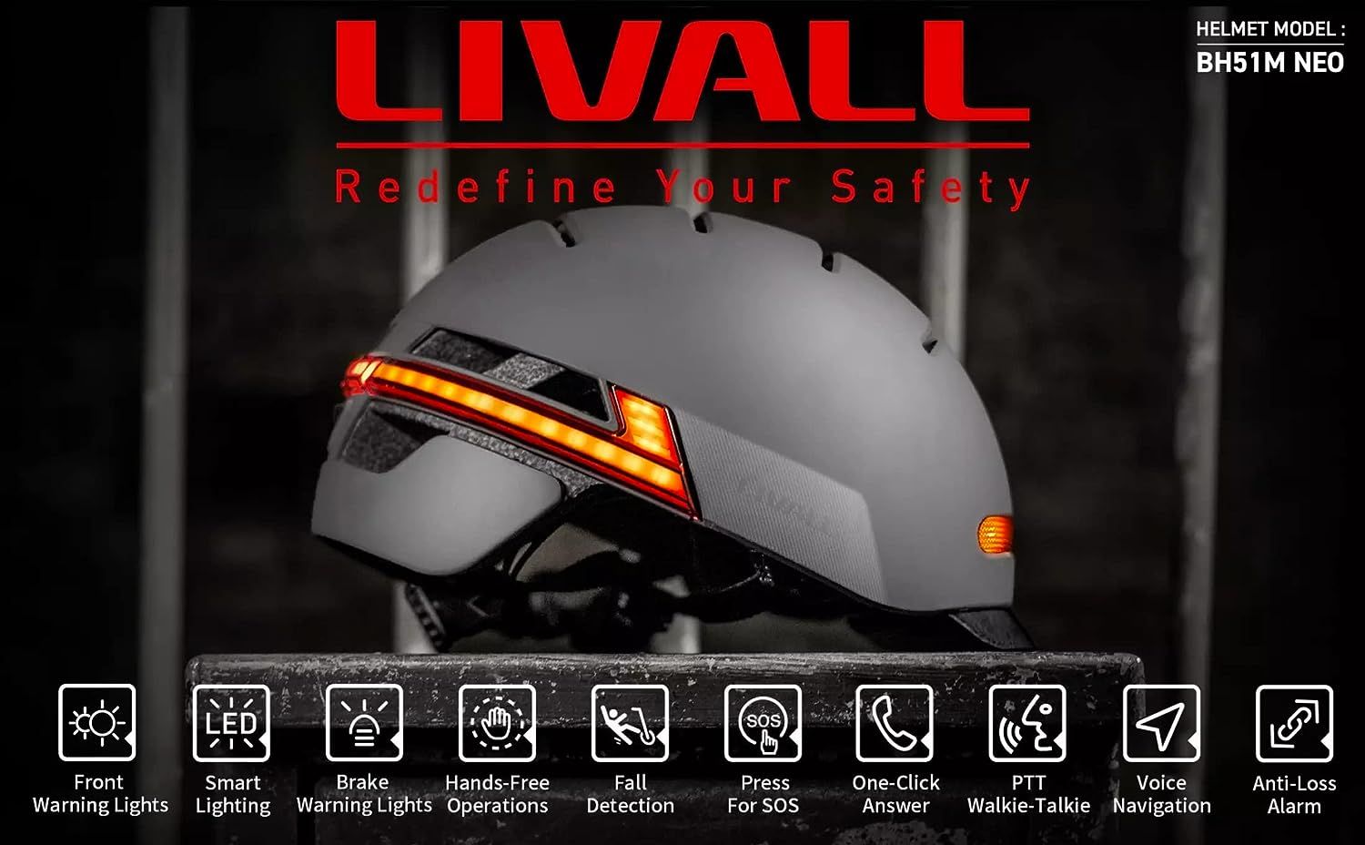 LIVALL BH51M NEO Smart Urban Helmet with In built Bluetooth