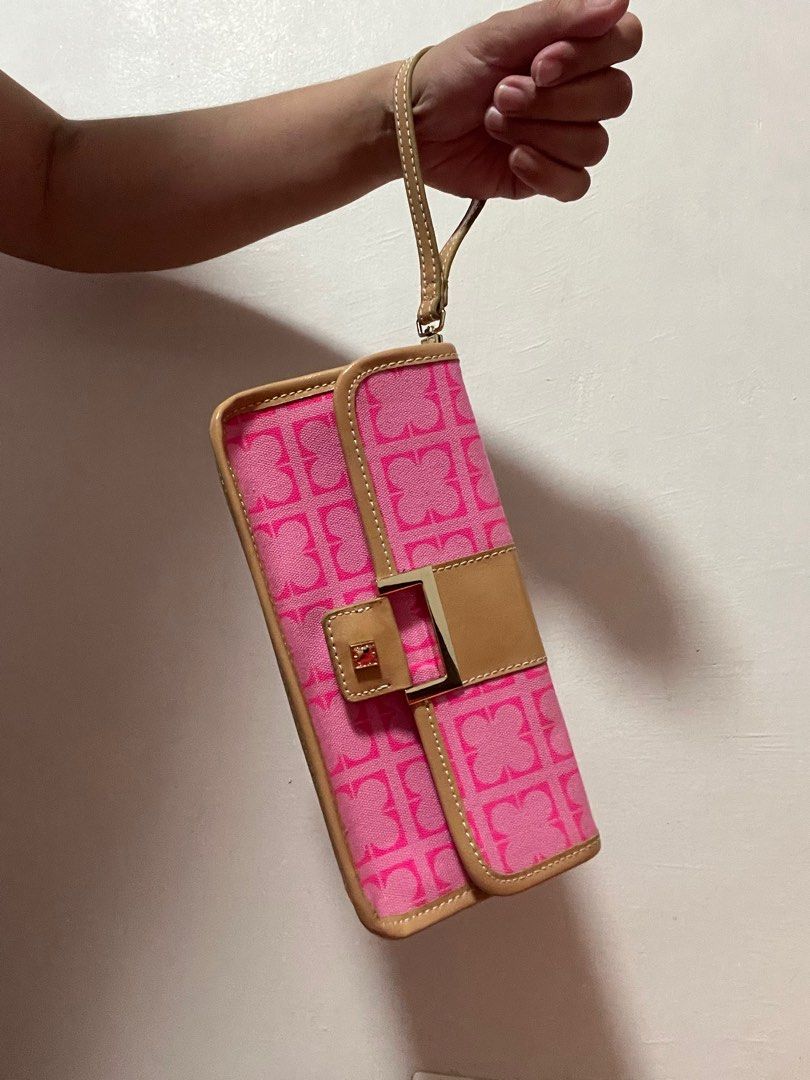 Liz Claiborne clutch bag BARBIE PINK Women s Fashion Bags Wallets Purses Pouches on Carousell