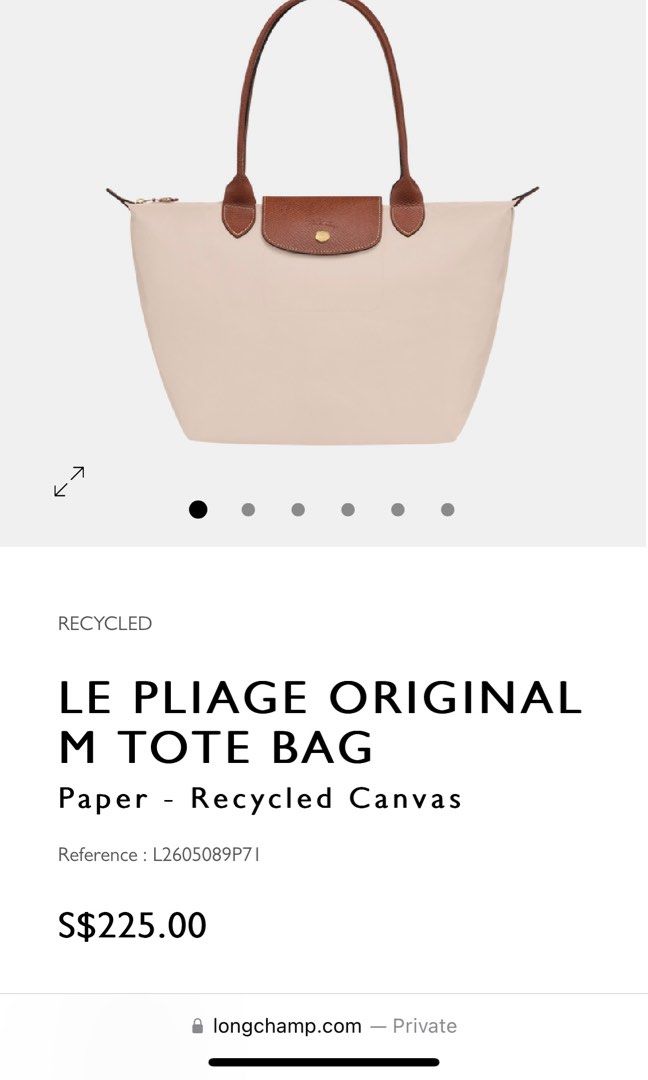 Le Pliage Original M Tote bag Paper - Recycled canvas (L2605089P71)