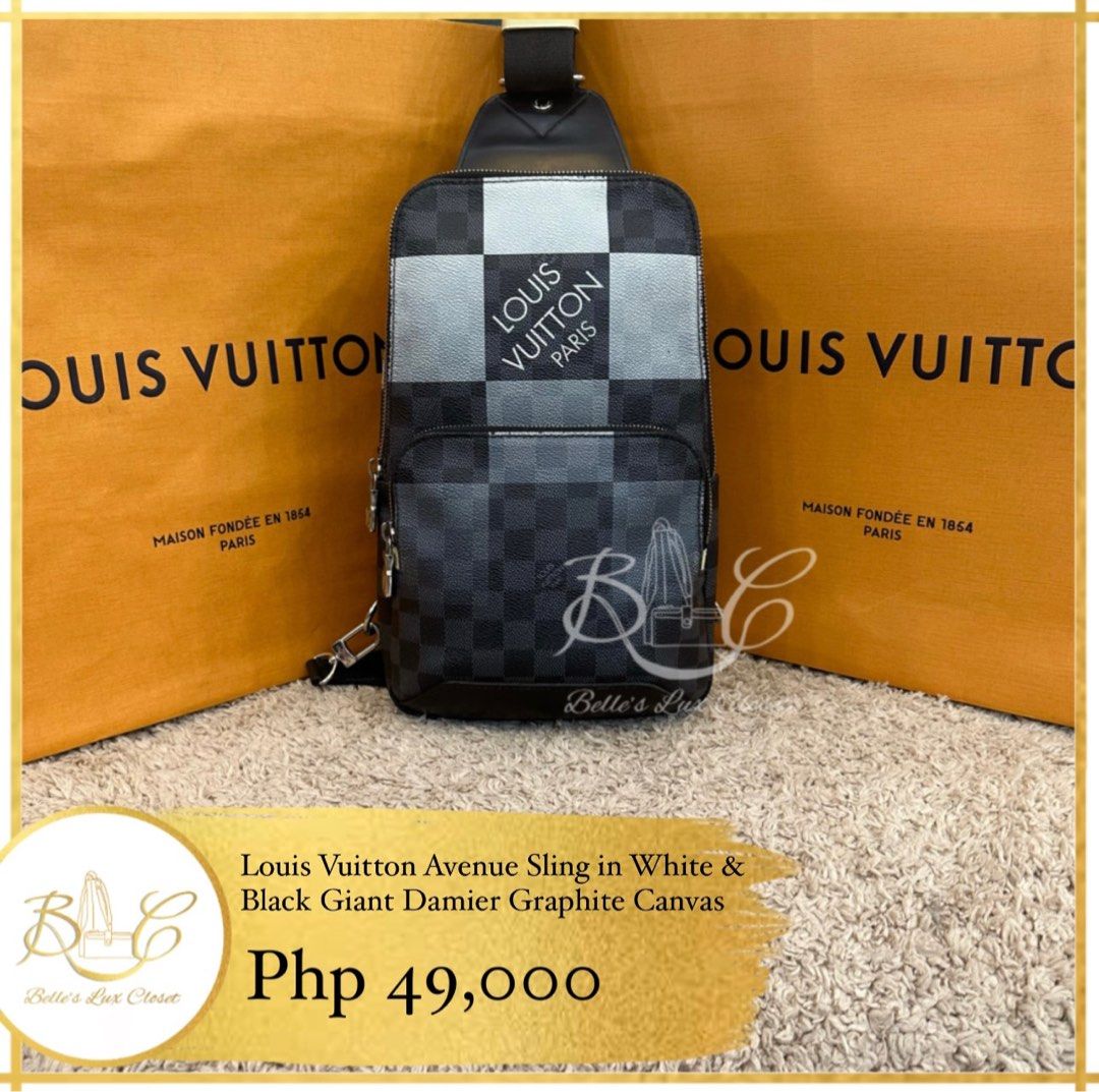 LOUIS VUITTON  sling bag Damier Ebene Canvas Giant / Monogram Noir  N40379