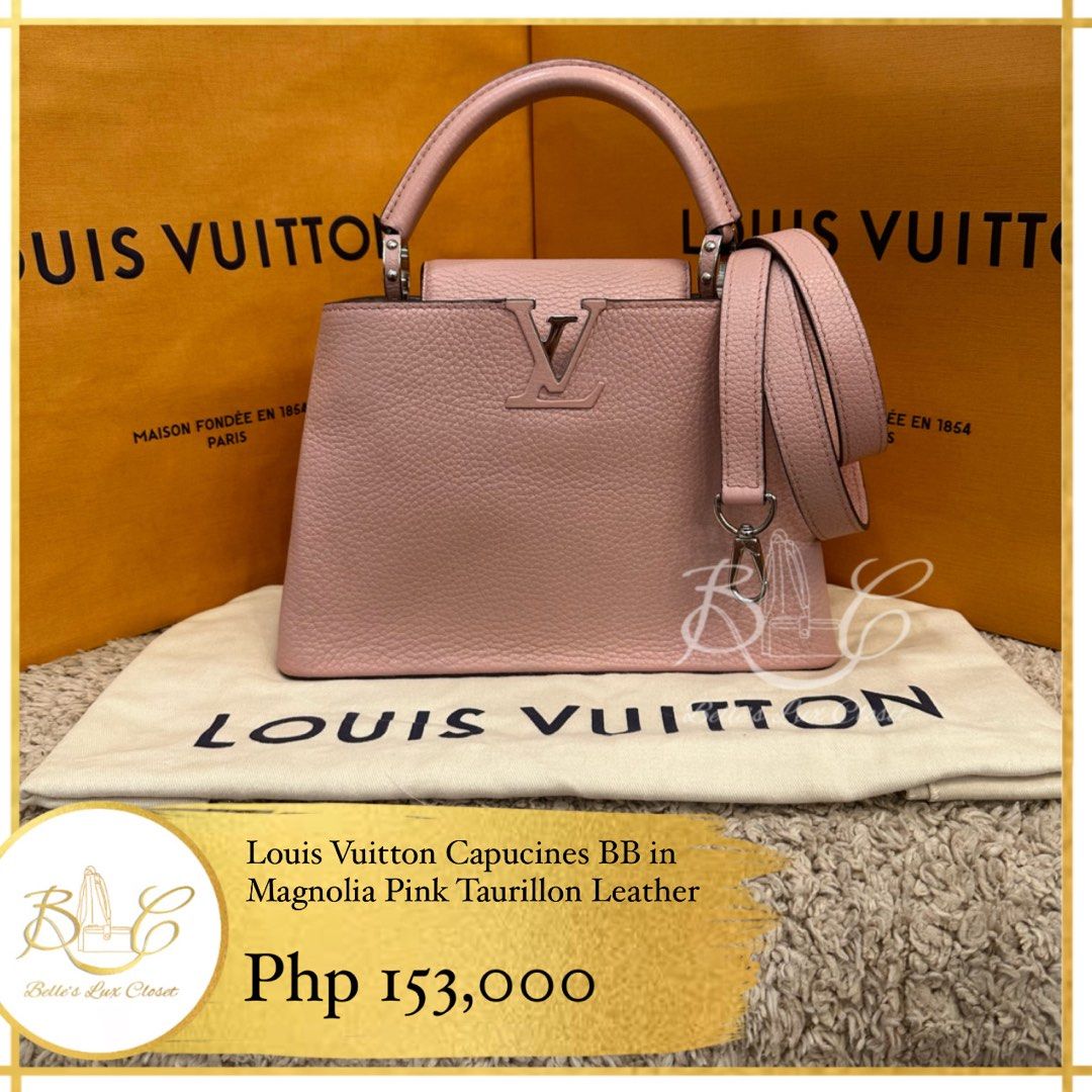 Louis Vuitton Magnolia Taurillon Leather Capucines BB Bag